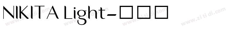 NIKITA Light字体转换